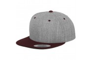 H. Grey/Maroon Snapback