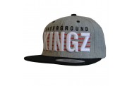 Grey/Black Kingz Snapback