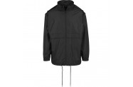 Black Nylon Windbreaker