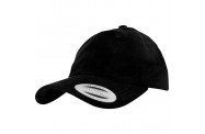Black Velour Dad Cap