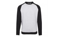 H.Grey/Black Crewneck