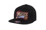 76ers Black Snapback