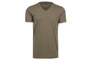 Olive V-neck T-shirt